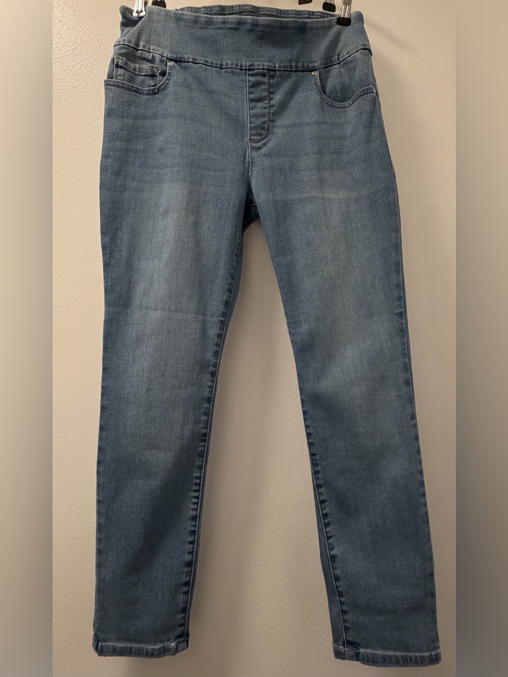Lee Sculpting Slim Fit Skinny Leg Pull-On Jeans Size 12 Short